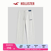 HOLLISTER24春夏松紧高腰直筒运动休闲裤 男 356547-1 浅麻灰色 L (180/86A)