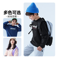 361°361童装男女童套头卫衣冬中大童圆领加绒针织儿童上衣
