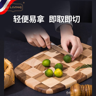 LC LIVING泰国相思木切菜板砧板家用切水果蔬菜厨房案板【轻巧】 小号32x22x1.5cm
