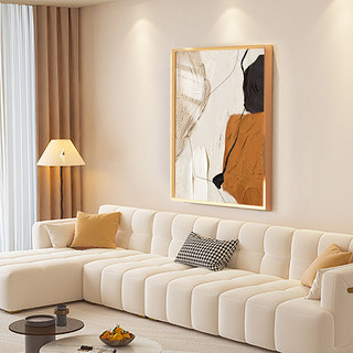 TIMESS 客厅装饰画现代简约竖版轻奢油画抽象玄关沙发背景墙壁画