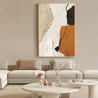 TIMESS 客厅装饰画现代简约竖版轻奢油画抽象玄关沙发背景墙壁画