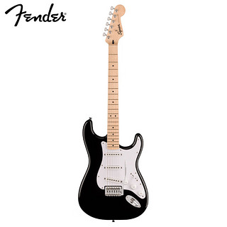 Fender 芬达 吉他音速sonic ST型单枫木指板白色护板电吉他 黑色