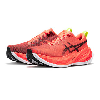 亚瑟士ASICS跑步鞋男鞋女鞋耐磨缓震运动鞋舒适透气回弹跑鞋 SUPERBLAST 红色/黑色 40.5