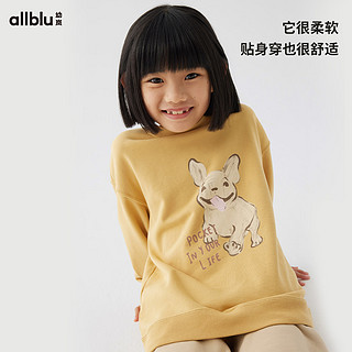 幼岚（ALLBLU）幼岚24春儿童印花卫衣 口袋公园满印 140cm