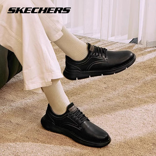  SKECHERS/斯凯奇 舒适 男士皮鞋  黑色/BBK/晒图返5 通用 42.5