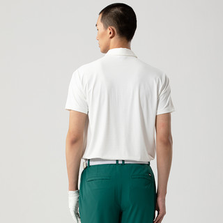GLVX 高尔夫服装男装POLO衫T恤夏季透气冰凉速干运动短袖 W1白色 S