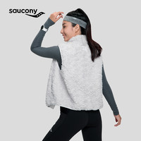 Saucony索康尼冬女子羊羔绒马甲保暖运动休闲舒适跑步