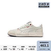 彪马（PUMA） 男女同款复古休闲板鞋脏脏鞋 LX COURT LOW 399254 白色-白色-红色-01 39