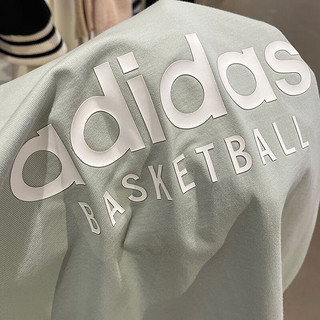 阿迪达斯 （adidas）短袖男装女装春季训练运动服宽松透气休闲T恤 IA3446绿色 2XS