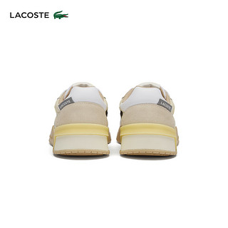 LACOSTE法国鳄鱼女鞋24春季新款舒适板鞋运动休闲鞋|47SFA0086 2R2/米白色/浅棕色 4 37