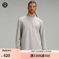 lululemon丨Heavyweight 男士棉质针织长袖 T 恤 LM3FBTS 银滴色 XS