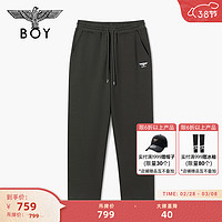 BOY LONDON春夏24男女同款休闲裤运动百搭灰色直筒长裤N15020 灰色 L