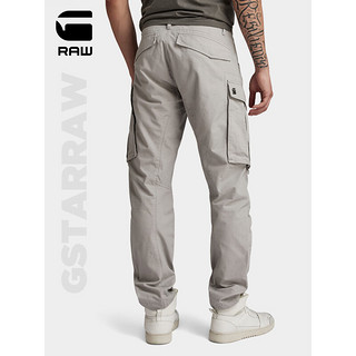 G-STAR RAW2024春季Rovic 3D男士耐穿中腰束腿口袋潮流工装休闲裤D02190 灰色 3430