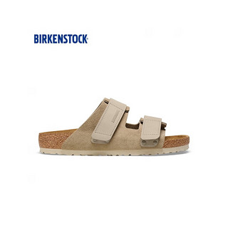 BIRKENSTOCK拖鞋男女款外穿绒面软底凉拖Uji系列 沙色常规版1025690 36