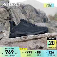 adidas AX4 GORE-TEX防水户外运动登山徒步鞋男子阿迪达斯TERREX 黑色 44(270mm)