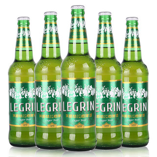 【国产】莱格林啤酒580ml*12瓶装LEGRIN拉格整箱临期清仓啤酒