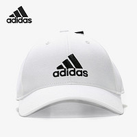 adidas 阿迪达斯 男女运动训练休闲鸭舌帽棒球帽白色FK0890