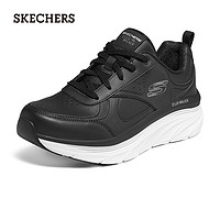 SKECHERS 斯凯奇 春季女减震跑步纯色时尚运动鞋149312 黑色/白色/BKW 35