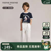 Teenie Weenie Kids小熊童装24春夏新款男女童宽松活力落肩短袖T恤