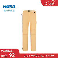 HOKA ONE ONE男款春夏户外运动裤OUTDOOR PANT CHN 宽松立体版型 小麦色