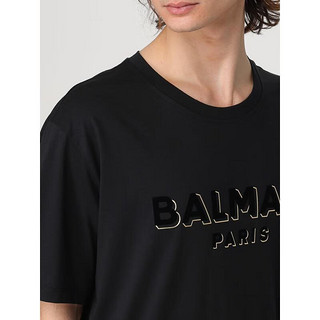 巴尔曼（BALMAIN） 奢侈品潮牌 男士 MEN BALMAIN T恤 BLACK XXL