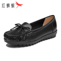红蜻蜓 RED DRAGONFLY妈妈鞋女秋款百搭乐福软底便利舒适女单鞋 WTB13042