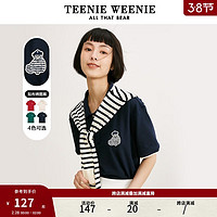 Teenie WeenieTeenie Weenie小熊卡通POLO衫T恤女夏季女t恤 藏青色 160/S