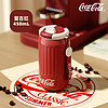 可口可乐（Coca-Cola）保温杯316不锈钢保温瓶家用户外保冷杯露营野餐泡茶杯复古红450mL