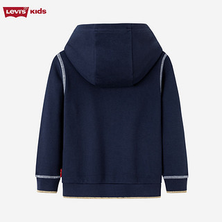 Levi's李维斯童装24春龙年生肖款男童连帽卫衣儿童休闲上衣 深靛蓝 130/64(7)