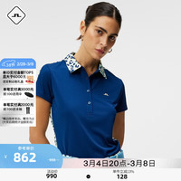 金林德伯格(J.Lindeberg)春夏四面吸湿速干机能GOLFpolo衫女52423Z004 K9H庄园蓝 K9H庄园蓝 170/88A(L)