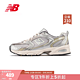 new balance 官方老爹鞋男鞋女鞋冬季情侣复古低帮网面休闲运动鞋MR530系列 浅灰色 MR530KMW 38(脚长23.5cm)