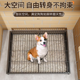 Coleshome 蔻丝 狗厕所小型犬宠物防踩屎尿盆中大型犬拉屎便盆柯基金毛狗狗砂盆 小号孔距18MM