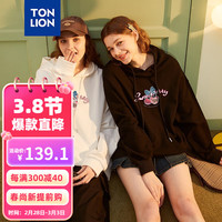 唐狮 TONLION女连帽卫衣 黑色 S