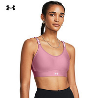 安德玛（UNDERARMOUR）春夏Infinity 2.0女子训练运动内衣-中强度1384123 精华粉697 L A-C