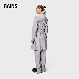 RainsRains 女士休闲防水风衣 时尚简约中长款雨衣外套 Curve W Jacket 浅青绿 L