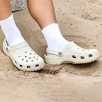 卡骆驰（crocs）男鞋女鞋 经典克骆格运动休闲鞋透气轻便沙滩鞋洞洞鞋凉拖鞋 经典克骆格/骨白色 36-37