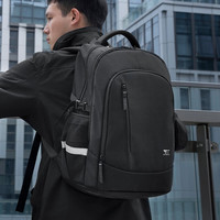 七匹狼双肩背包男士大容量商务休闲通勤旅行出差包电脑包中书包