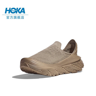 HOKA ONE ONE 男女款舒缓TC运动徒步鞋RESTORE TC舒适缓震透气 沙色 / 牛津黄