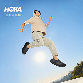 HOKA ONE ONE 男女款舒缓TC运动徒步鞋RESTORE TC舒适缓震透气 黑色 / 黑色 44