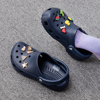 卡骆驰（crocs）男鞋女鞋鞋子2024春夏经典克骆格轻盈舒适涉水轻便休闲鞋 10001-410复古深蓝/透气耐穿 46-47