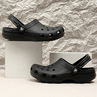 卡骆驰（crocs）男鞋女鞋鞋子2024春夏经典克骆格轻盈舒适涉水轻便休闲鞋 10001-001冷酷黑/时尚休闲 48-49