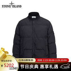 STONE ISLAND 石头岛 791543232 无帽长袖保暖羽绒服 黑色 XL