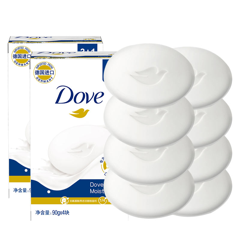 Dove 多芬 香皂滋润乳霜香块肥皂男女士沐浴洁面正品牌洗浴皂  8块