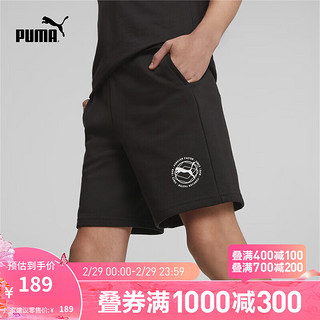 PUMA 彪马 儿童男童运动休闲短裤 ACTIVE SPORTS SHORTS TR 673207 黑色-01 104