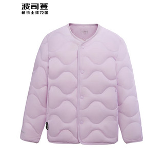 波司登2024秋冬羽绒服男女童短款轻薄时尚休闲保暖外套T40135030 冰雾紫|6309 165/84