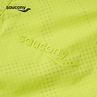 Saucony索康尼男子运动夹克2024年连帽外套透气运动夹克男 黄绿色 XL