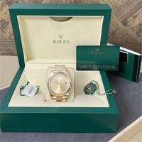 劳力士（ROLEX）m228238-0005星期日历型黄冰糖18k全黄金瑞士镶T方钻自动机械男表 保卡日期12月