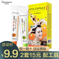 RICHENNA 丽彩娜 韩国RICHENNA丽彩娜植物泡沫染发剂洗头式不伤发自己在家染 #04 自然棕色