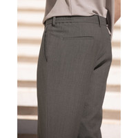 威可多(VICUTU)男士休闲裤春季款舒适微弹裤子商务通勤百搭直筒长裤VBS23122469 咖色 190/102B