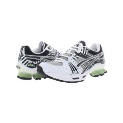 asics亚瑟士美国直邮asics亚瑟士男女款运动鞋黑白拼色低帮系带跑步鞋